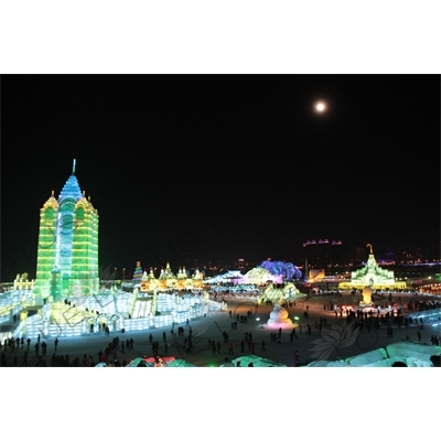 Ice Sculptures at the Harbin Ice and Snow Festival in Harbin