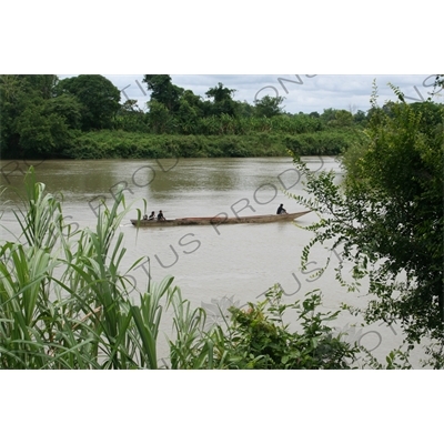 Boat on the Mekong River