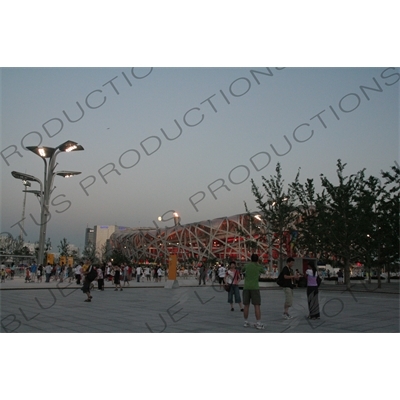 Bird's Nest/National Stadium (Niaochao/Guojia Tiyuchang) in the Olympic Park in Beijing