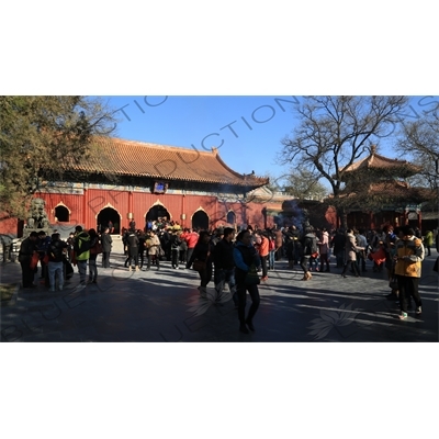 Gate of Peace and Harmony (Yonghe Men) in the Lama Temple in Beijing