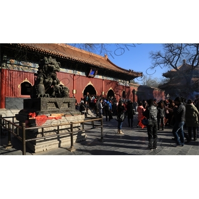 Gate of Peace and Harmony (Yonghe Men) in the Lama Temple in Beijing