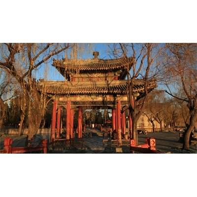 Pavilion of Heralding Spring (Zhi Chun Ting) in the Summer Palace in Beijing