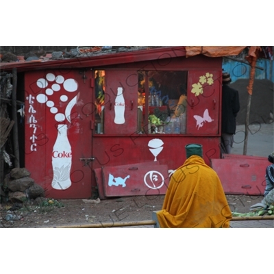 Coca-Cola Adorned Shack in Bahir Dar