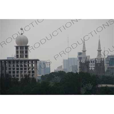 Istiqlal Mosque and St. Mary of the Assumption/Jakarta Cathedral in Jakarta