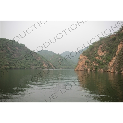 Reservoir at the Huanghua Cheng Section of the Great Wall of China (Wanli Changcheng) near Beijing