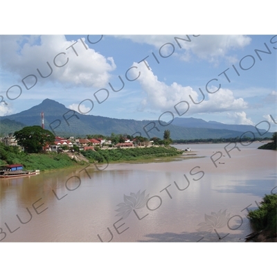 Buildings along a Bank of the Mekong River