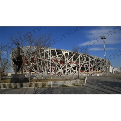 Bird's Nest/National Stadium (Niaochao/Guojia Tiyuchang) in the Olympic Park in Beijing