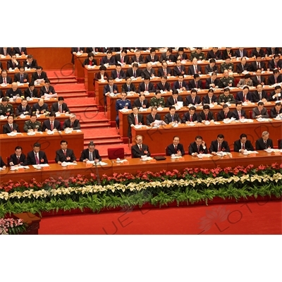 President Hu Jintao Speaking at the Opening of the 18th National Congress of the Communist Party of China (CPC) in the Great Hall of the People in Beijing