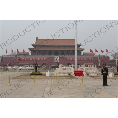 Gate of Heavenly Peace (Tiananmen) on the North Side of Tiananmen Square in Beijing