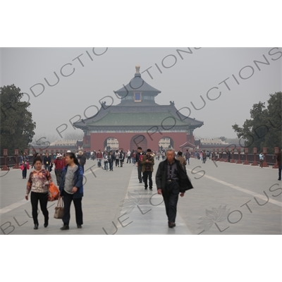 Gate of Prayer for Good Harvests (Qi Nian Men) and the Hall of Prayer for Good Harvests (Qi Nian Dian) in the Temple of Heaven (Tiantan) in Beijing