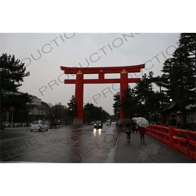 Heian Jingu Torii in Kyoto