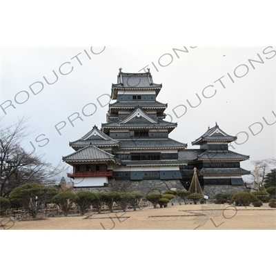 Keep (Tenshu/Tenshukaku) of Matsumoto Castle in Matsumoto