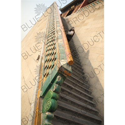 Stairway Leading to the Tower of Buddhist Incense (Fo Xiang Ge) in the Summer Palace in Beijing