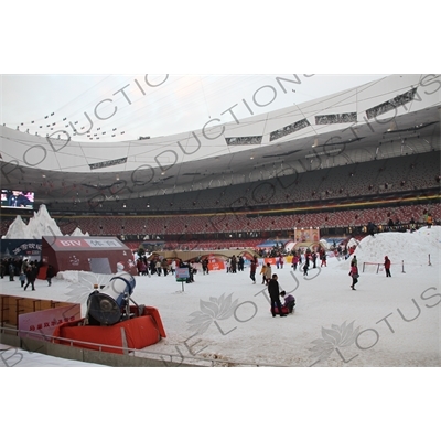 'Winter Show' in the Bird's Nest/National Stadium (Niaochao/Guojia Tiyuchang) in the Olympic Park in Beijing