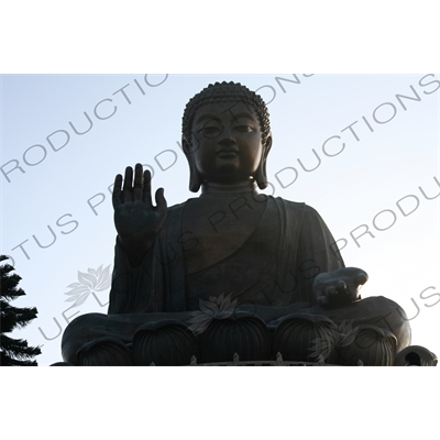 Big Buddha (Tiantan Da Fo) Statue on Lantau in Hong Kong