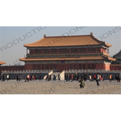 Pavilion of Embodying Benevolence (Tiren Ge) in the Forbidden City in Beijing