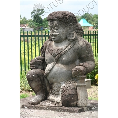 Statue at Prambanan Temple Compound near Yogyakarta