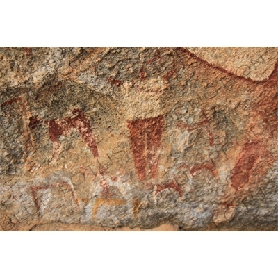 Prehistoric Cave Paintings in Laas Geel/Laas Gaal on the Outskirts of Hargeisa in Somaliland