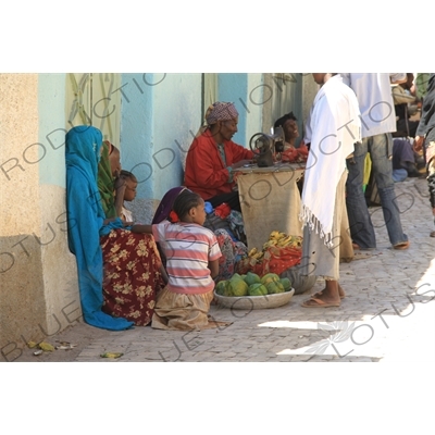 Street Vendors in the Old City of Harar