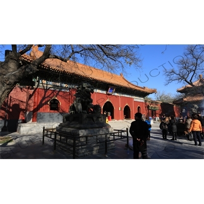 Gate of Peace and Harmony (Yonghe Men) in the Lama Temple in Beijing