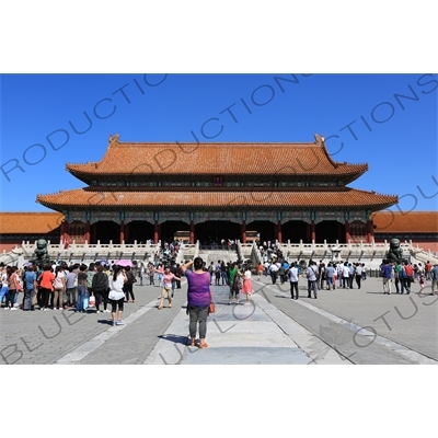 Gate of Supreme Harmony (Taihe Men) in the Forbidden City in Beijing