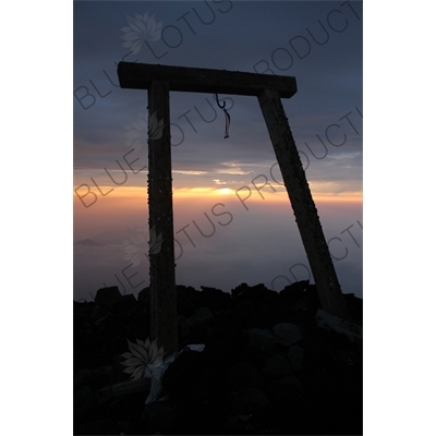 Torii at the Summit of Mount Fuji