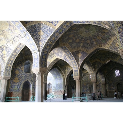 Prayer Hall of the Shah Mosque in Esfahan/Isfahan