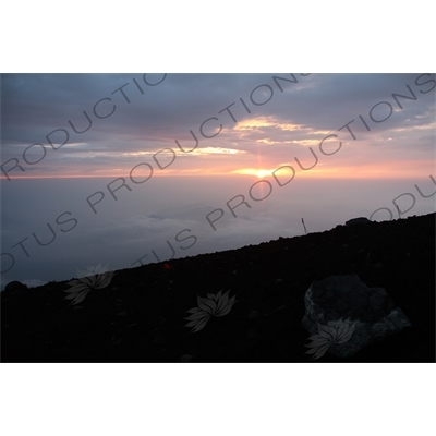 Sunrise at the Summit of Mount Fuji