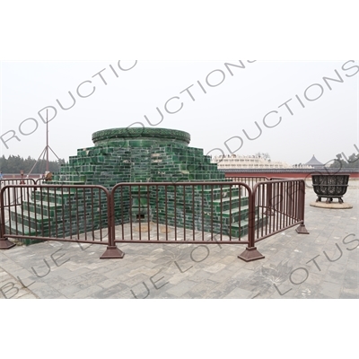 Sacrificial Stove, Sacrificial Brazier, 'Viewing Lantern Pole' and Circular Mound Altar (Yuanqiu Tan) Compound in the Temple of Heaven (Tiantan) in Beijing