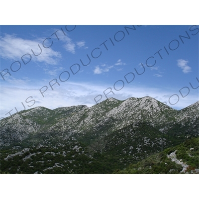 Dinaric Alps/Dinarides in between Dubrovnik and Split