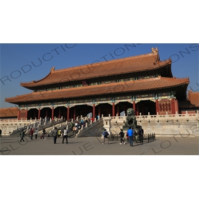 Gate of Supreme Harmony (Taihe Men) in the Forbidden City in Beijing