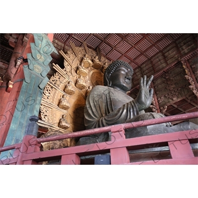 Statue of the Big Buddha (Daibutsu) of Todaiji in Nara