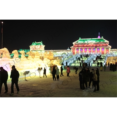 Ice Sculptures at the Harbin Ice and Snow Festival in Harbin