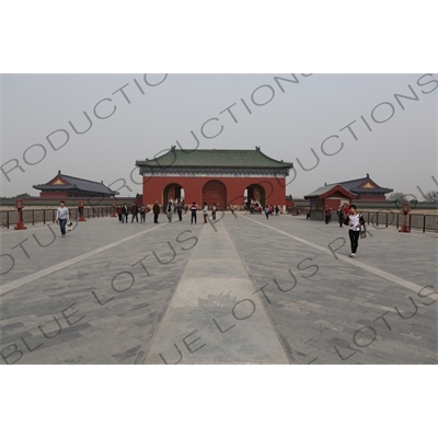 South Gate of the Hall of Prayer for Good Harvests (Qi Nian Men) Complex in the Temple of Heaven (Tiantan) in Beijing