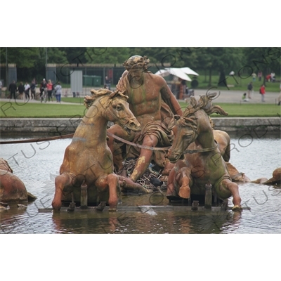 Apollo Fountain (Bassin d'Apollon) in the Gardens of Versailles at the Palace of Versailles (Château de Versailles) in Versailles