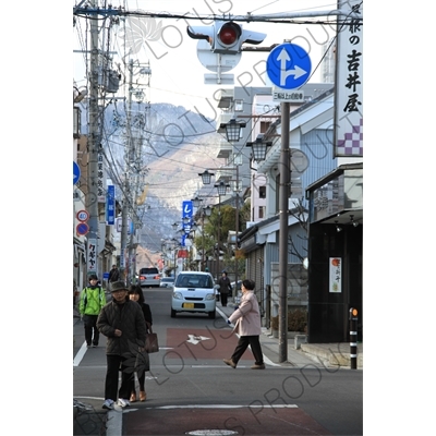 Street outside Zenko-ji in Nagano