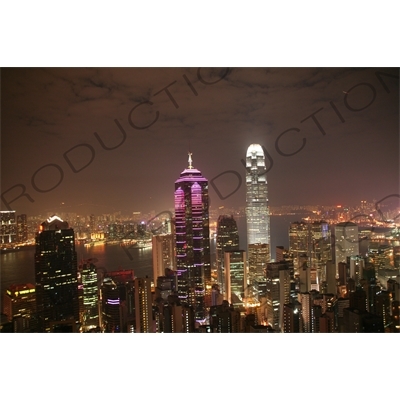 Hong Kong Island and Kowloon from Victoria Peak