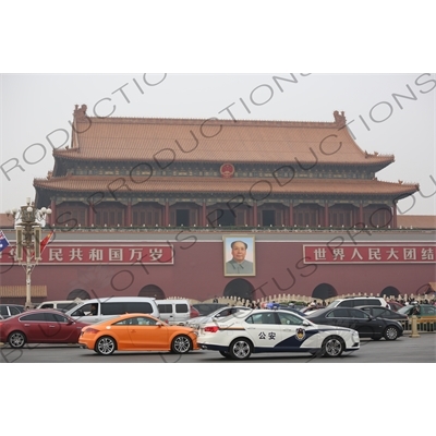 Gate of Heavenly Peace (Tiananmen) in Tiananmen Square in Beijing