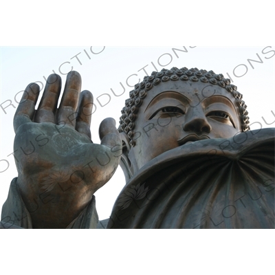 Big Buddha (Tiantan Da Fo) Statue on Lantau in Hong Kong