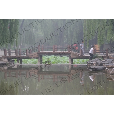 Bridge in the Temple of the Sun (Ritan) Park in Beijing