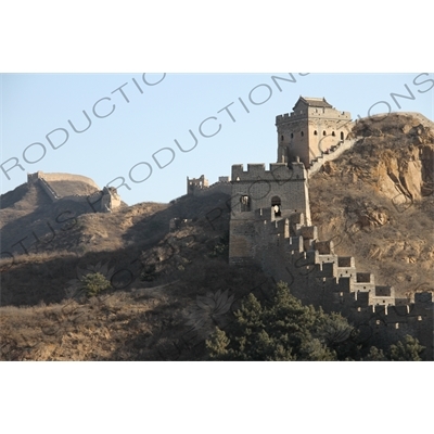 Second Building/Tower (Er Hao Lou) and Little Jinshan Building/Tower (Xiao Jinshan Lou) on the Jinshanling Section of the Great Wall of China