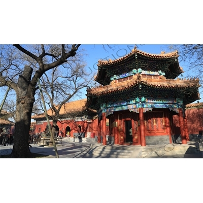 East Tablet Pavilion (Dong Beiting) in the Lama Temple in Beijing