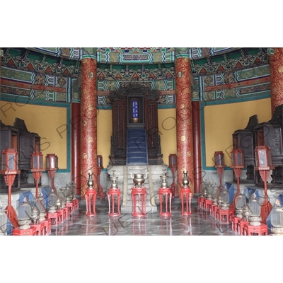 Imperial Vault of Heaven (Huang Qiong Yu) in the Temple of Heaven (Tiantan) in Beijing