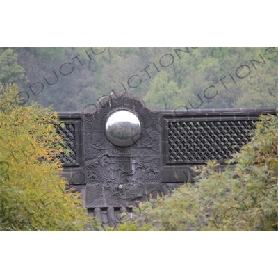 Reflective Ball in the Roof of a Temple Building in Lingyin Temple (Lingyin Si) beside West Lake (Xihu) in Hangzhou