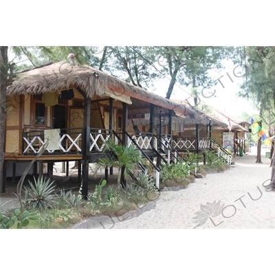 Huts on Gili Meno