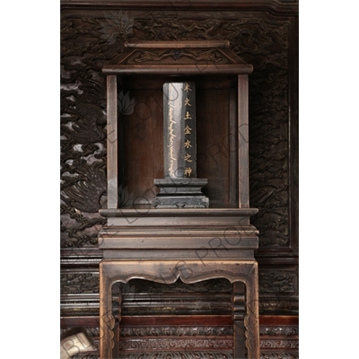 Divine Tablet inside the East Annex Hall of the Imperial Vault of Heaven (Huang Qiong Yu) in the Temple of Heaven in Beijing