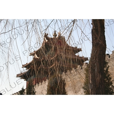 Watch Tower on the Outer Wall of the Forbidden City (Gugong) in Beijing