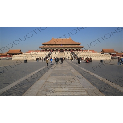 Square of Supreme Harmony (Taihedian Guangchang) and Hall of Supreme Harmony (Taihe Dian) in the Forbidden City in Beijing