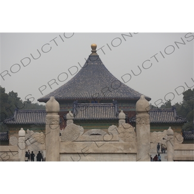 Imperial Vault of Heaven (Huang Qiong Yu) in the Temple of Heaven (Tiantan) in Beijing