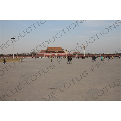 Gate of Heavenly Peace (Tiananmen) on the North side of Tiananmen Square in Beijing